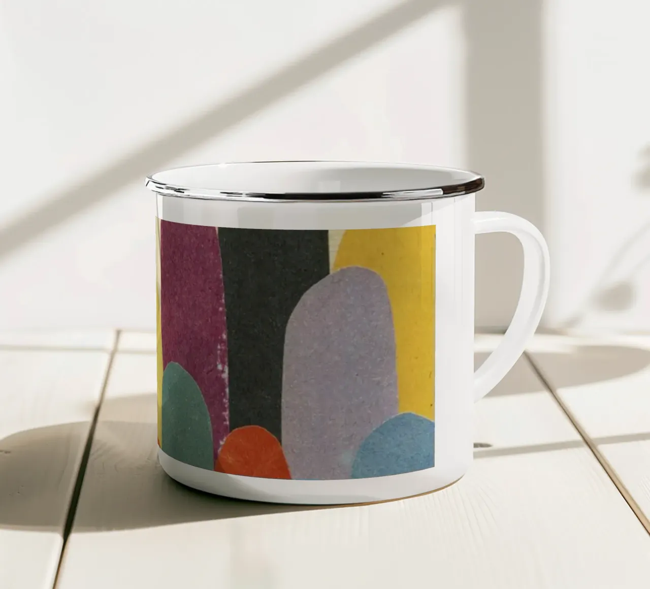 Rolling Hills tazza in smalto da Cassia Beck Collage