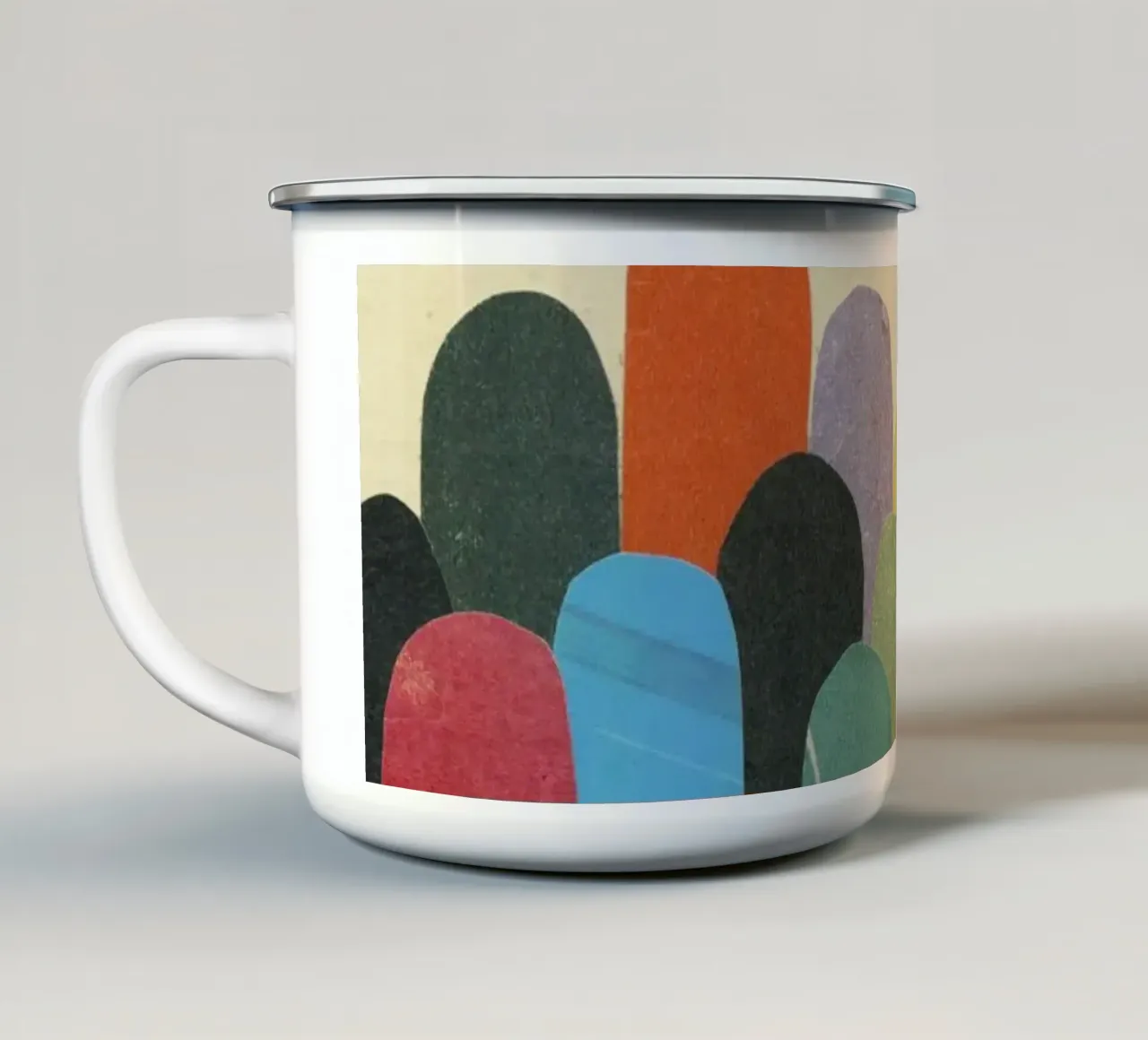 Rolling Hills tazza in smalto da Cassia Beck Collage