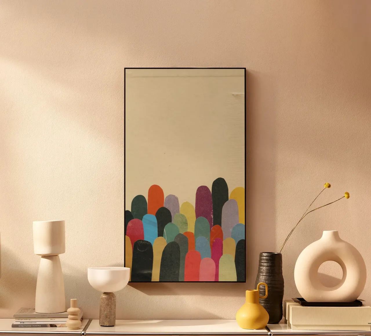 Rolling Hills plexiglass da Cassia Beck Collage