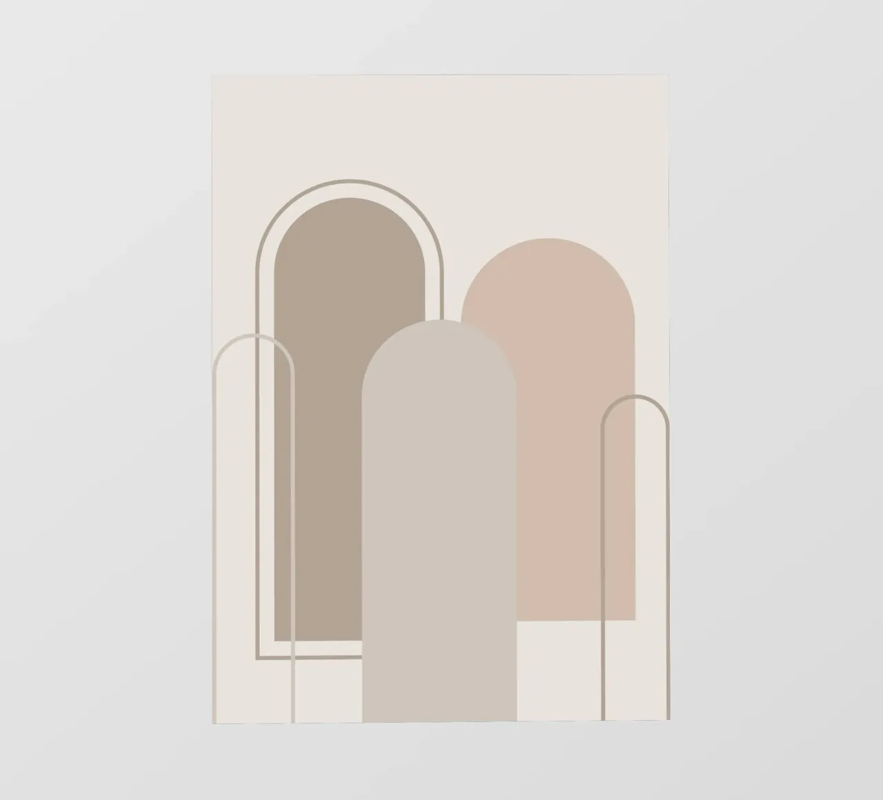 Abstract geometric shapes telo in pvc da LisaArtes