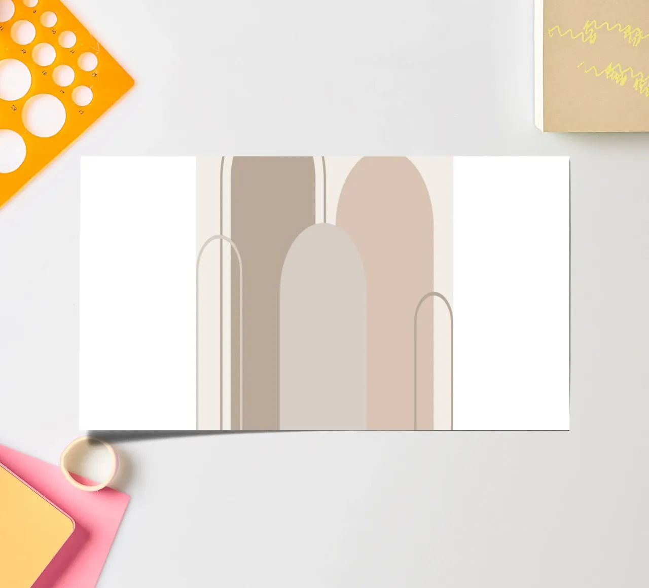 Abstract geometric shapes Stickerbogen von LisaArtes