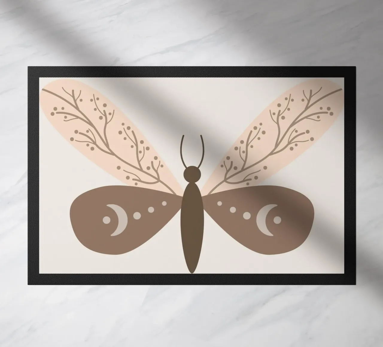 Moth doormat by LisaArtes