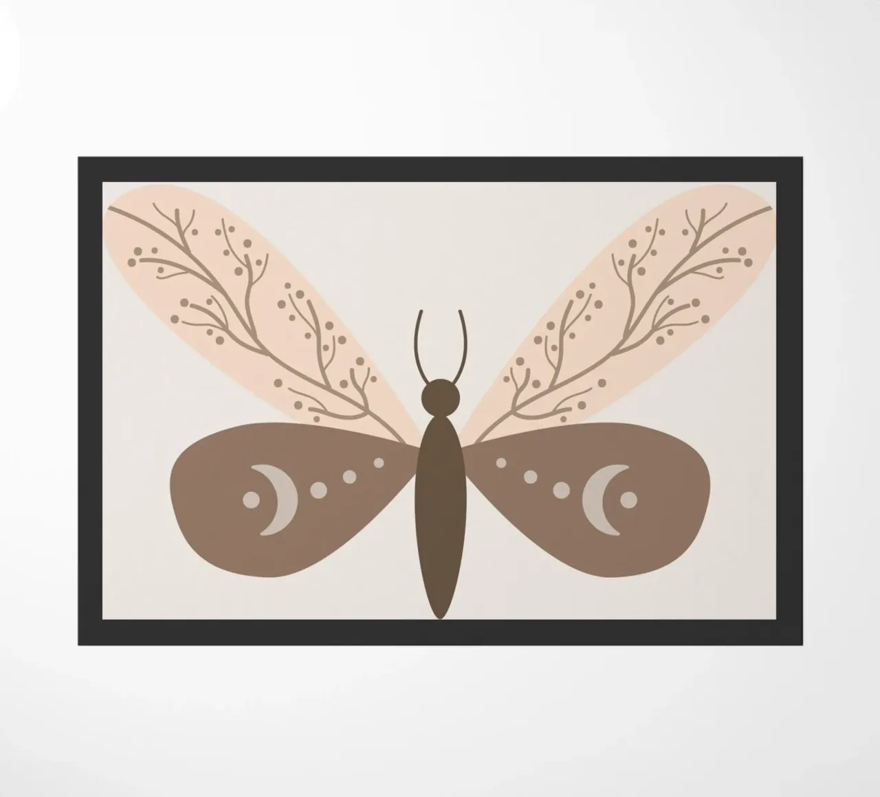 Moth doormat by LisaArtes