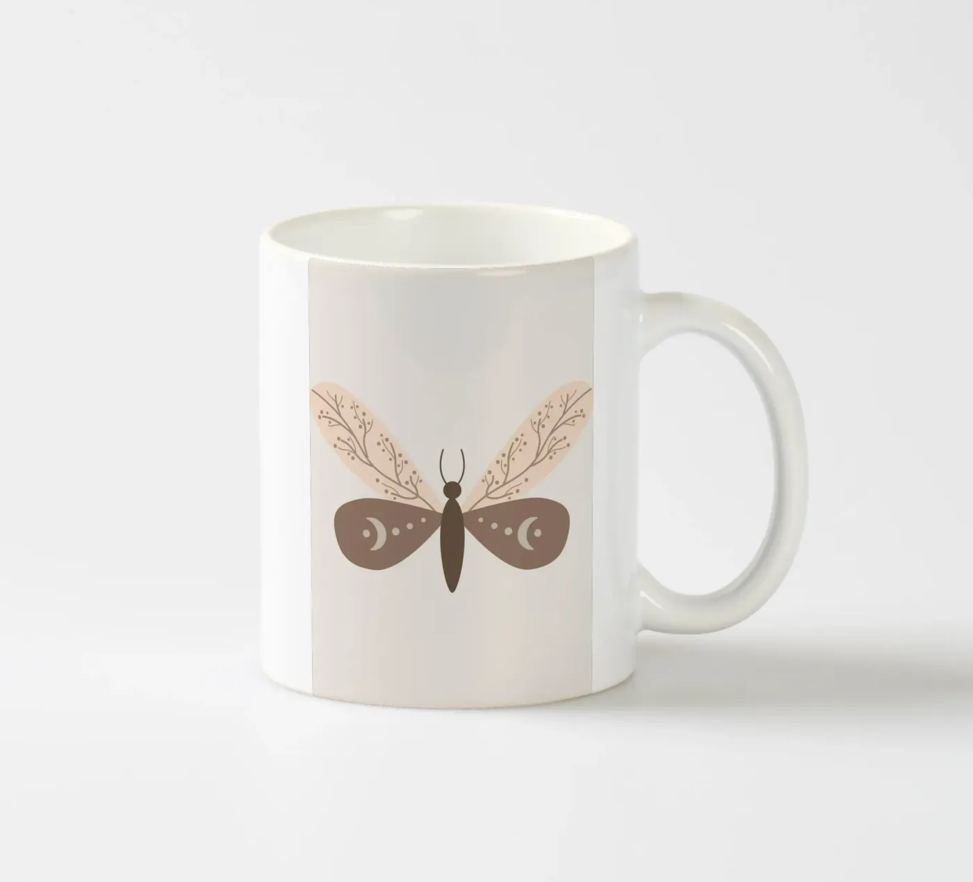 Moth ceramic mug by LisaArtes