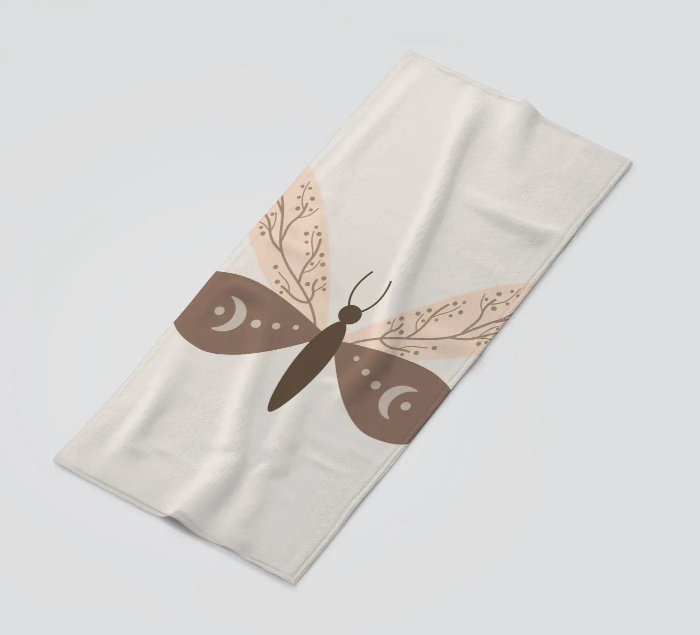 Moth beach towel by LisaArtes