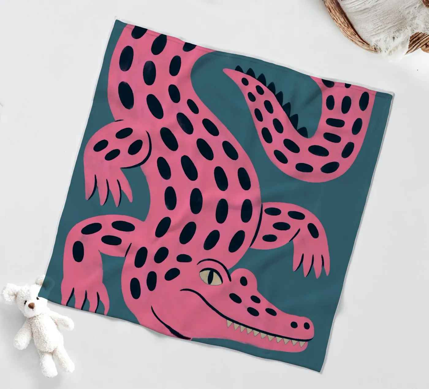 Croc fleecedeken van artesutileco