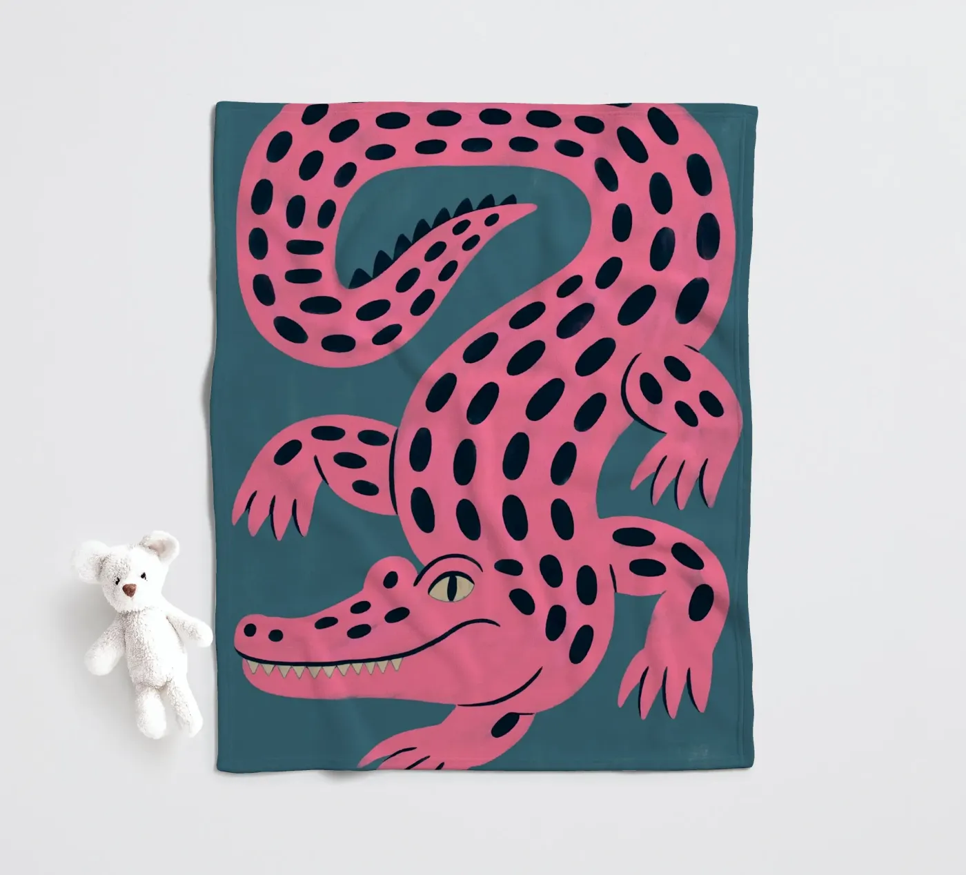 Croc fleecedeken van artesutileco
