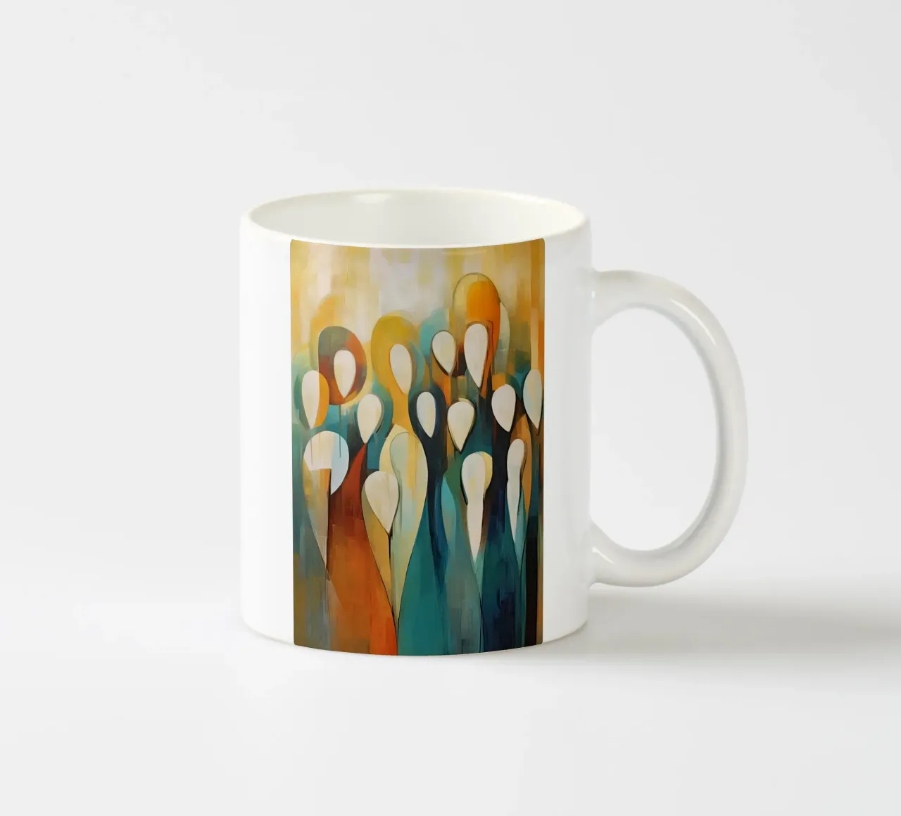 Persone astratte tazza in ceramica da Imagine