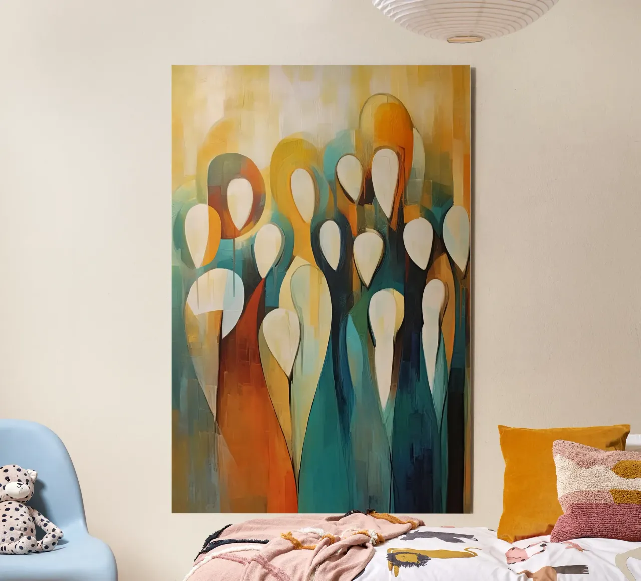 Abstract people forex plate by Imagine