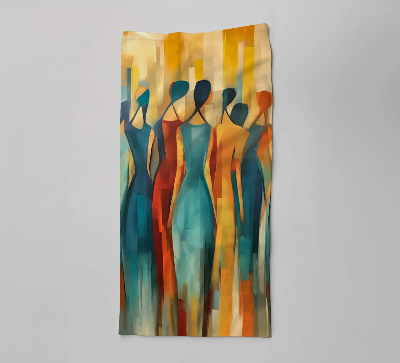 Mensen abstract Handtuch von Imagine