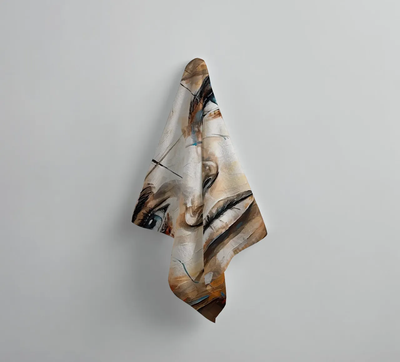 Visage abstrait serviette de bain de Imagine