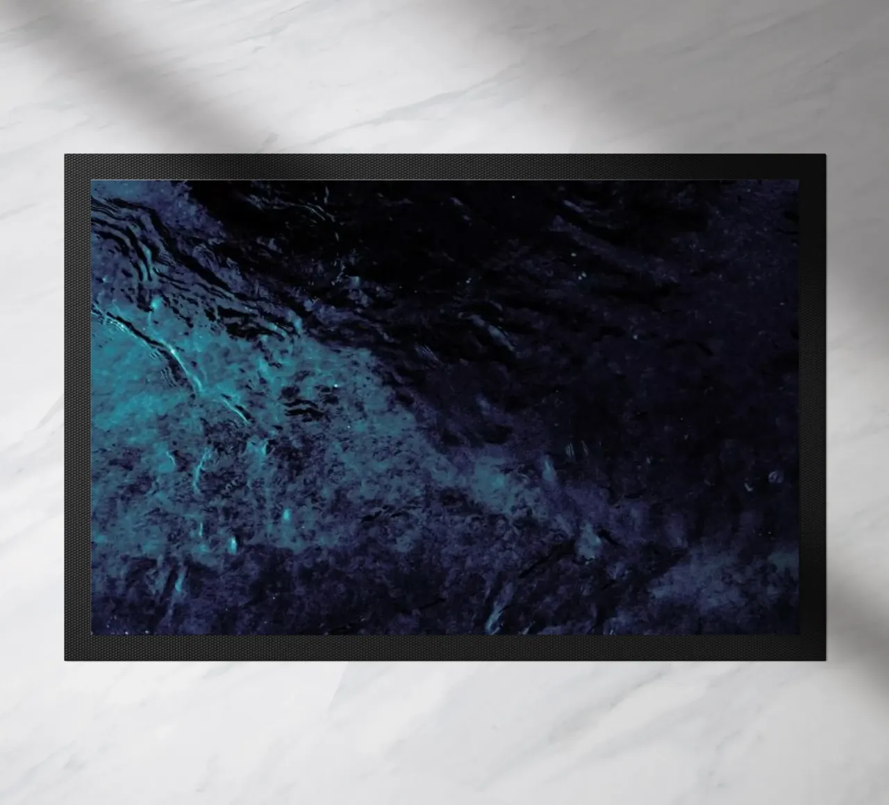 Abstract Blue zerbino da Sebastian Hilgetag