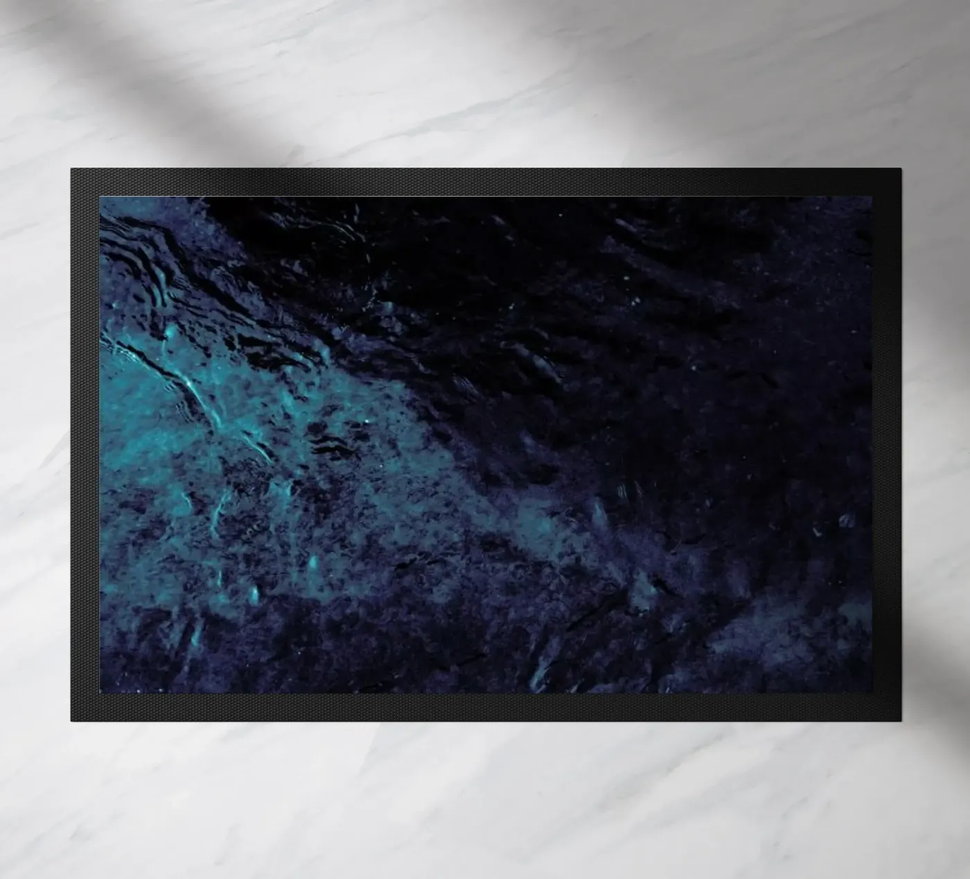 Abstract Blue zerbino da Sebastian Hilgetag