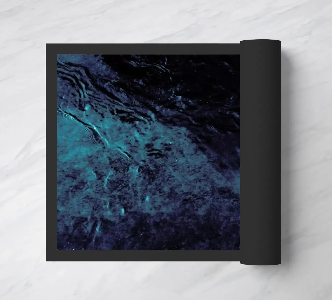 Abstract Blue zerbino da Sebastian Hilgetag