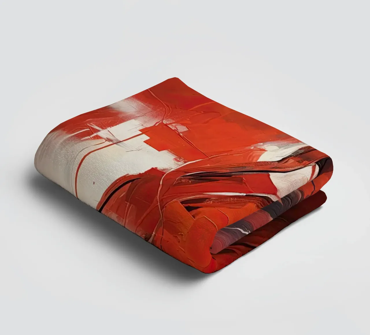 Signora in rosso asciugamano da bagno da Imagine