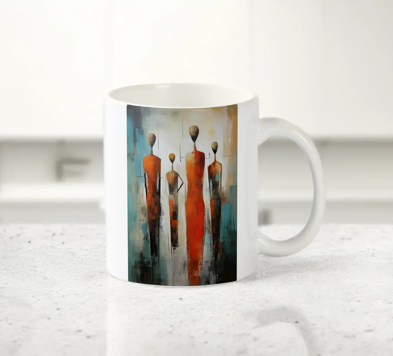 Forma astratta tazza in ceramica da Imagine