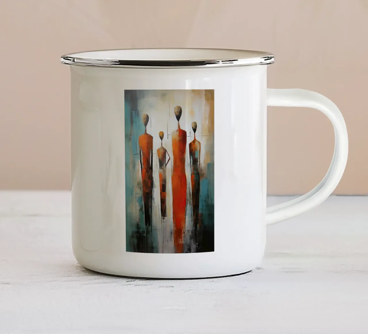 Forma astratta tazza in smalto da Imagine