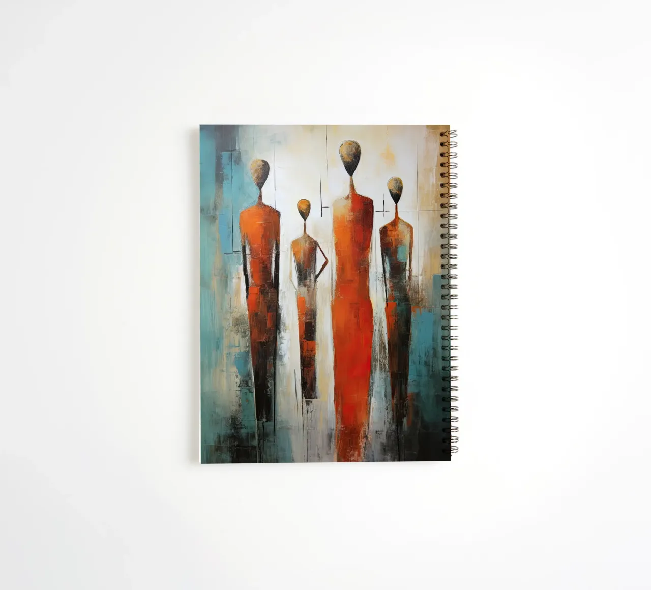 Abstract form spiral notebook by Imagine