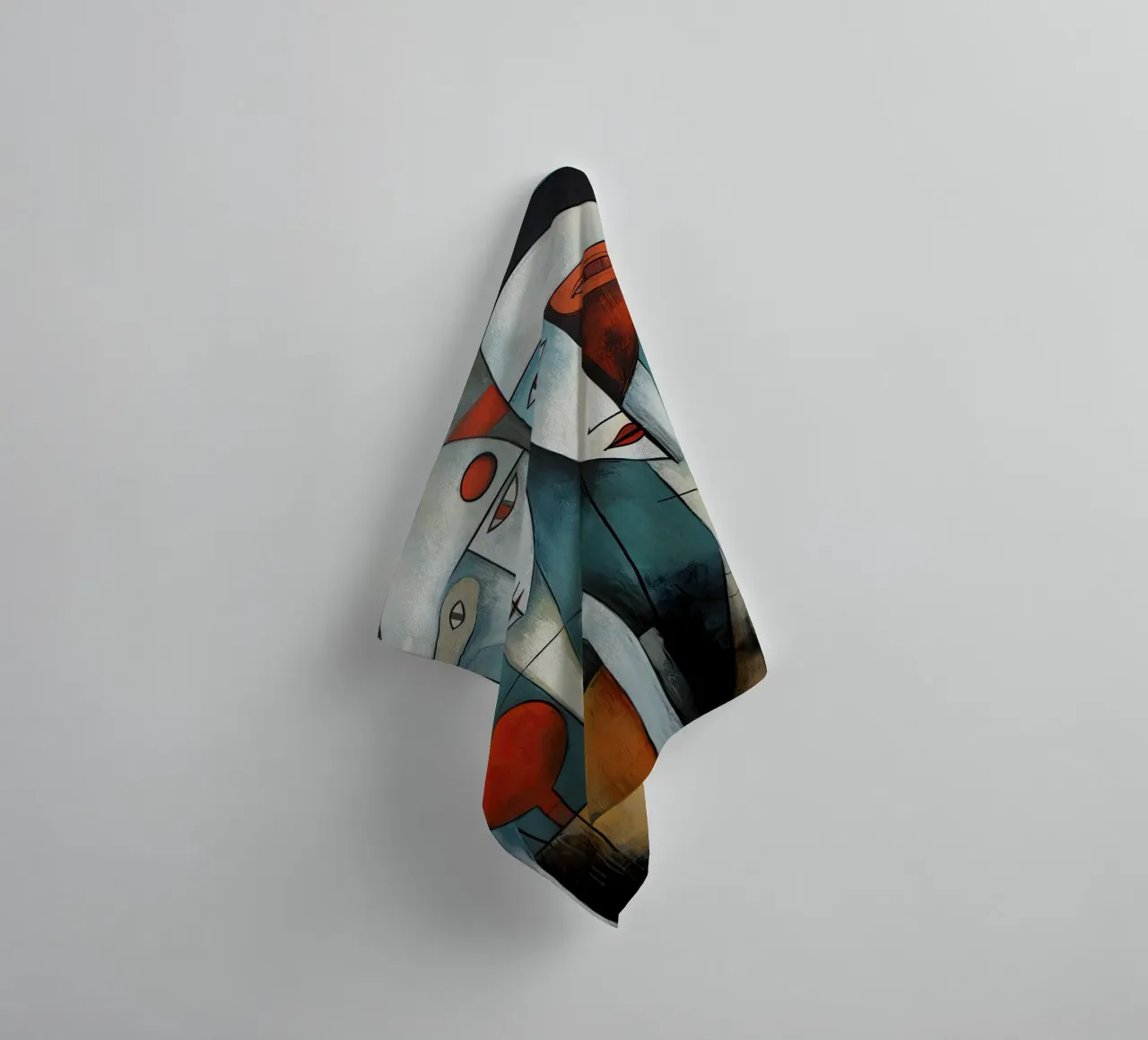 Abstract faces towel by Imagine