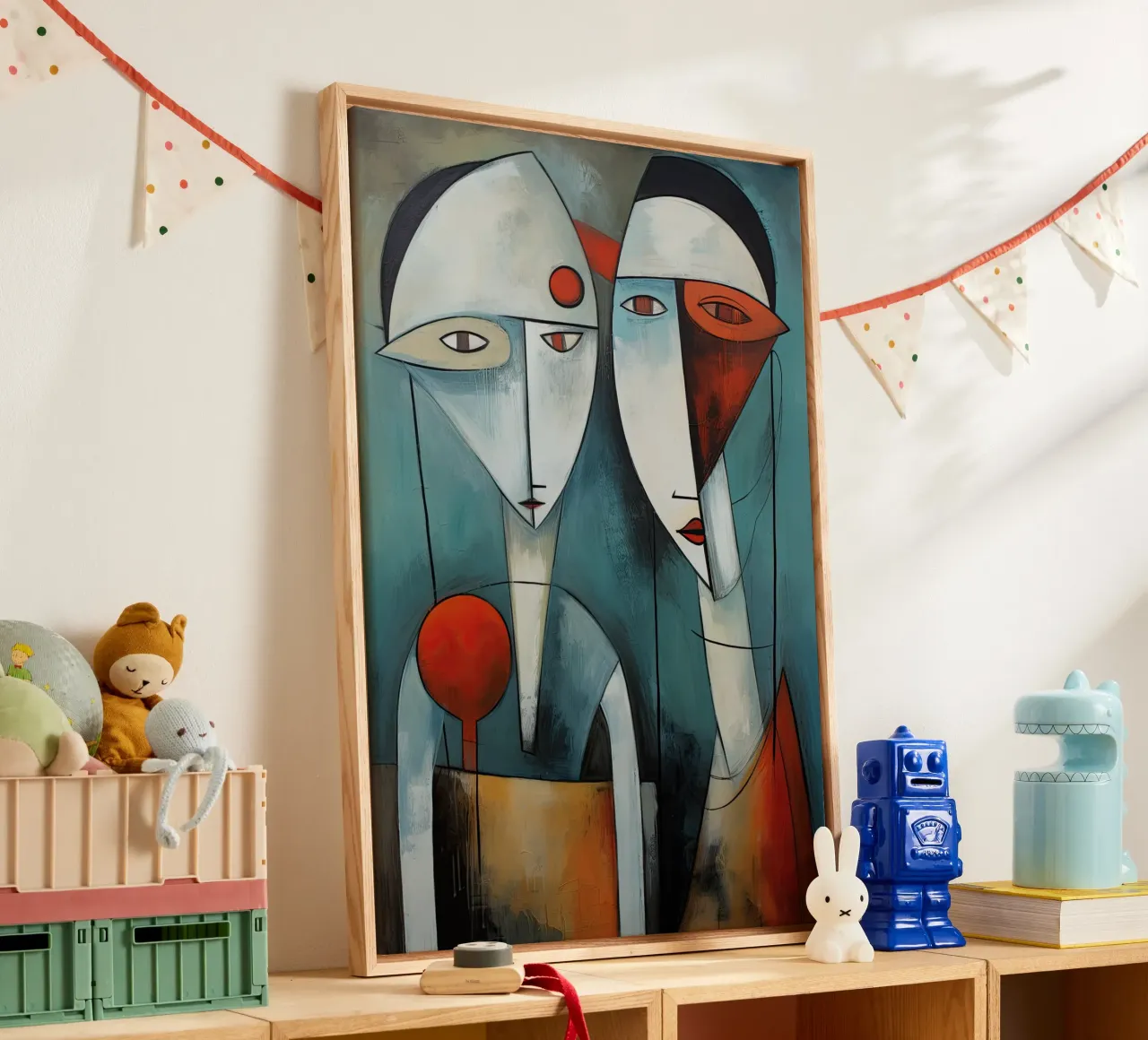 Abstract faces canvas by Imagine