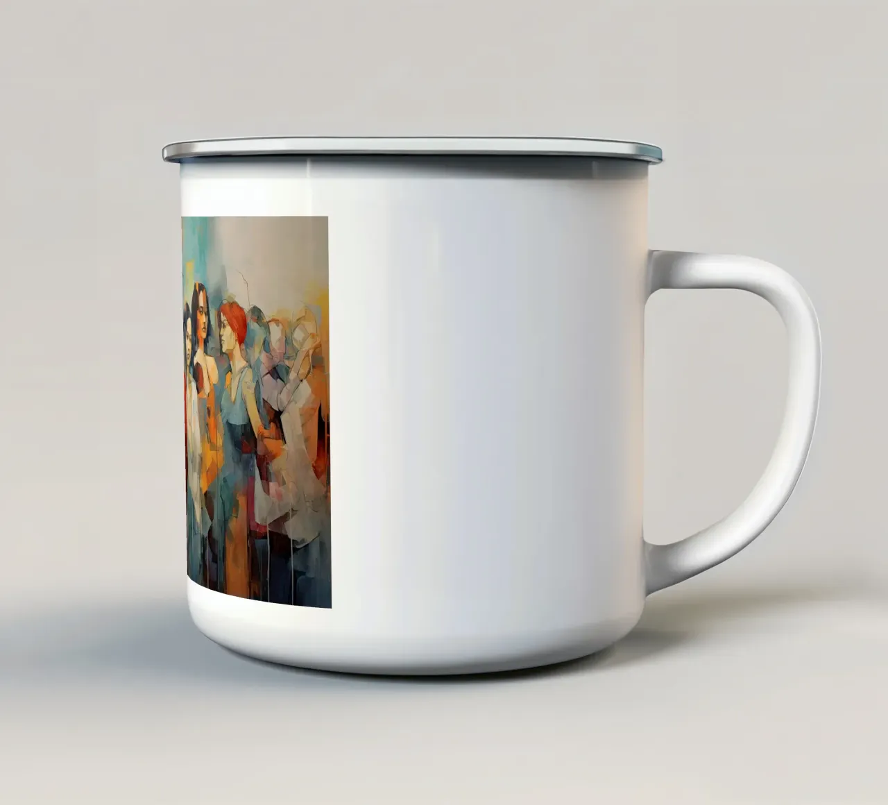 Mensas astratto tazza in smalto da Imagine