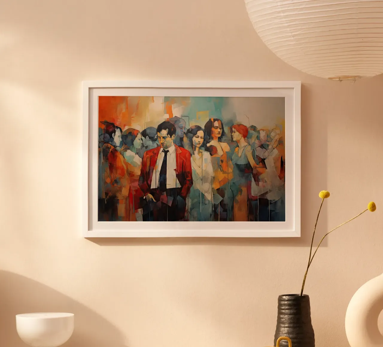 Mensen abstract Poster von Imagine