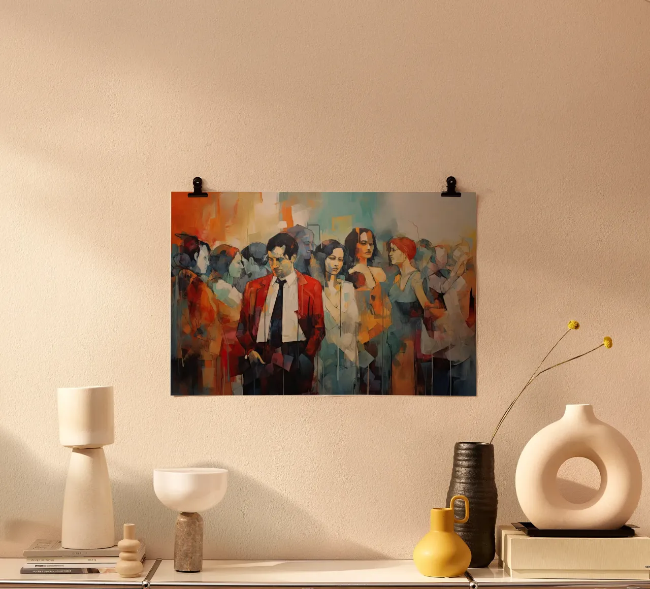 Mensen abstract Poster von Imagine