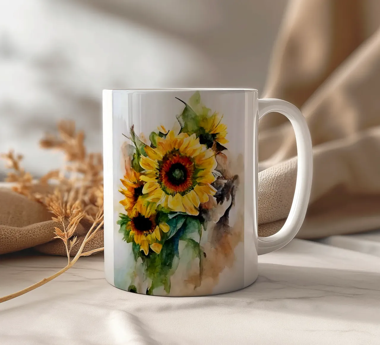 Girasoli tazza in ceramica da Imagine