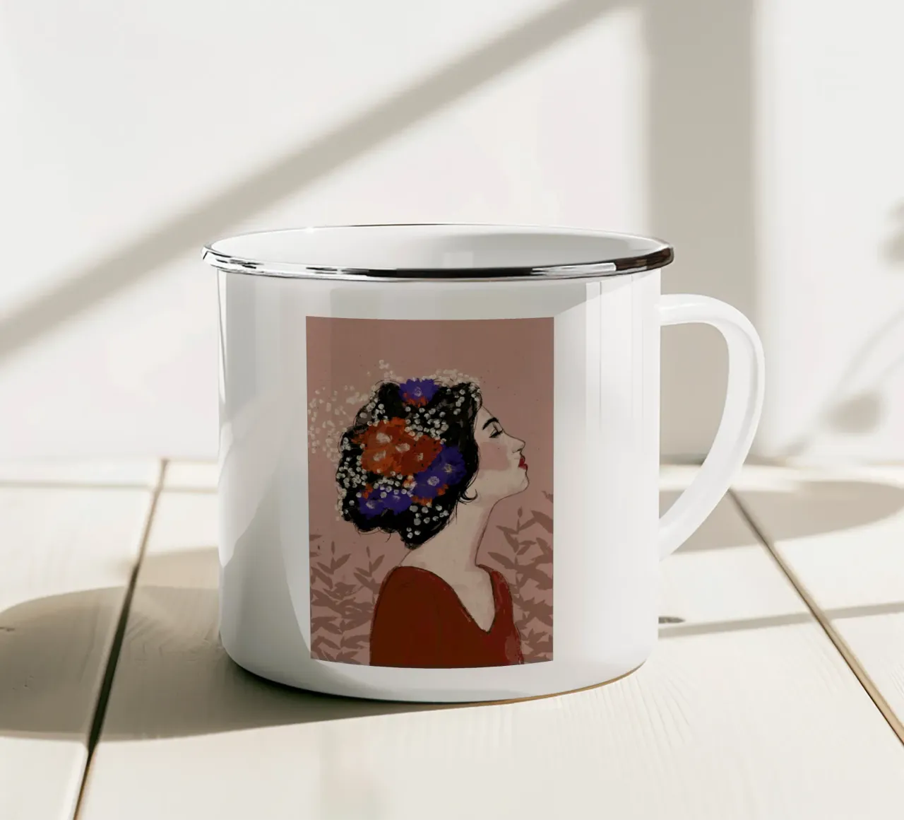 Summer Night Emaille Tasse von treechild