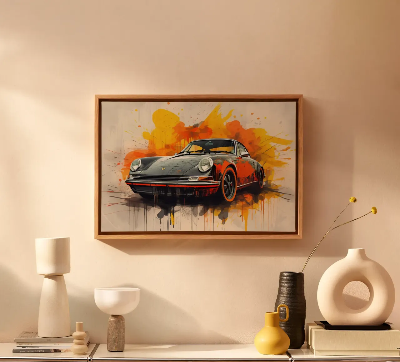 Auto d'epoca tela con Cornice a cassetta da Imagine