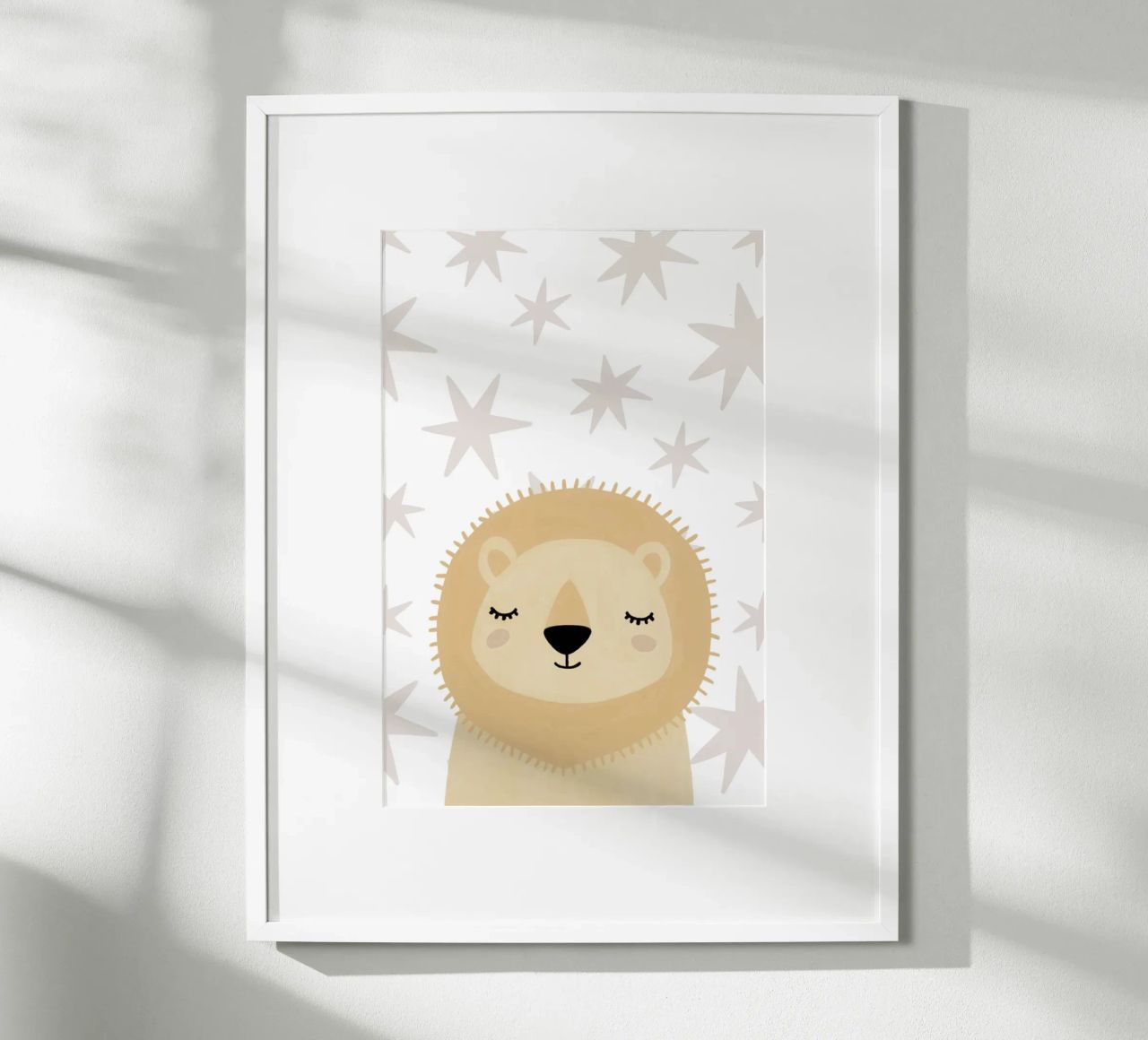 Löwe Druck für Kinderzimmer, niedliche Kinder Wandkunst, Safari Druck Poster von Little Lola