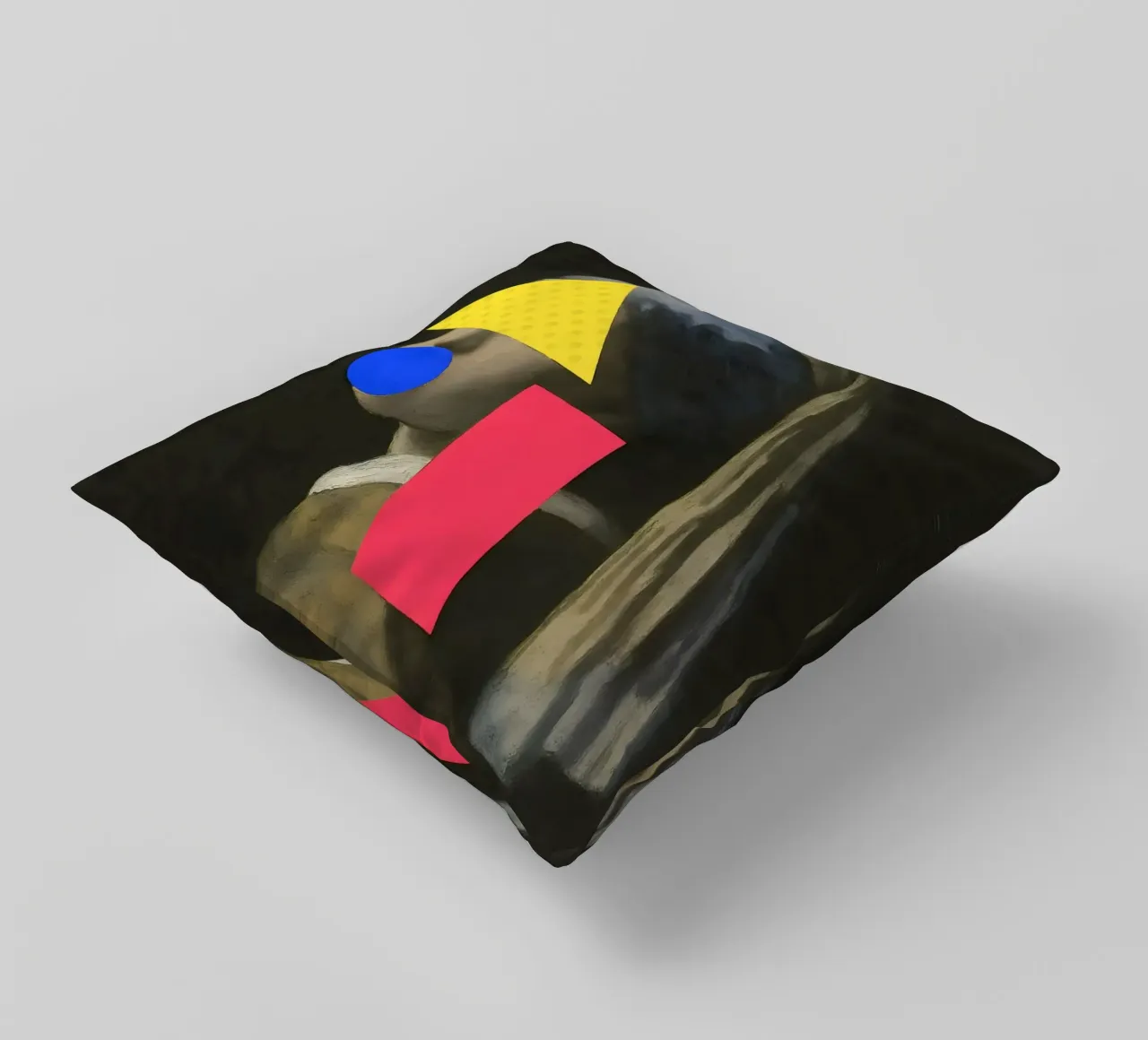 Neon Vermeer – Geometric Disruption cuscino da CNTRL