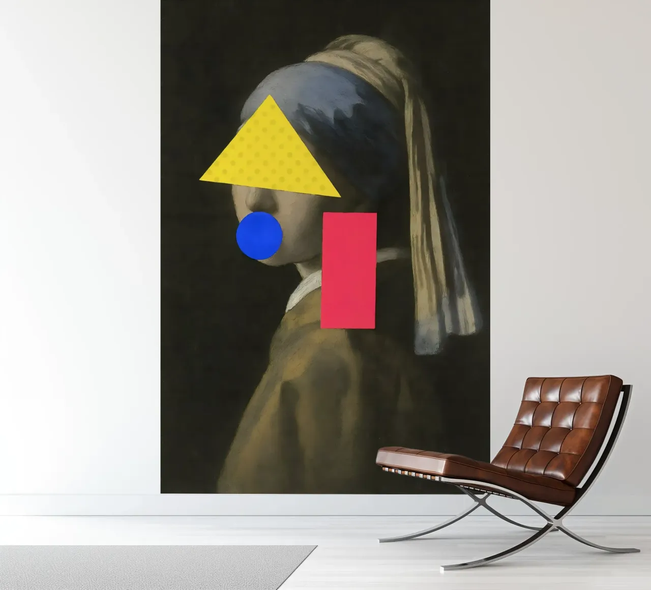 Neon Vermeer – Geometric Disruption photo wallpaper by CNTRL