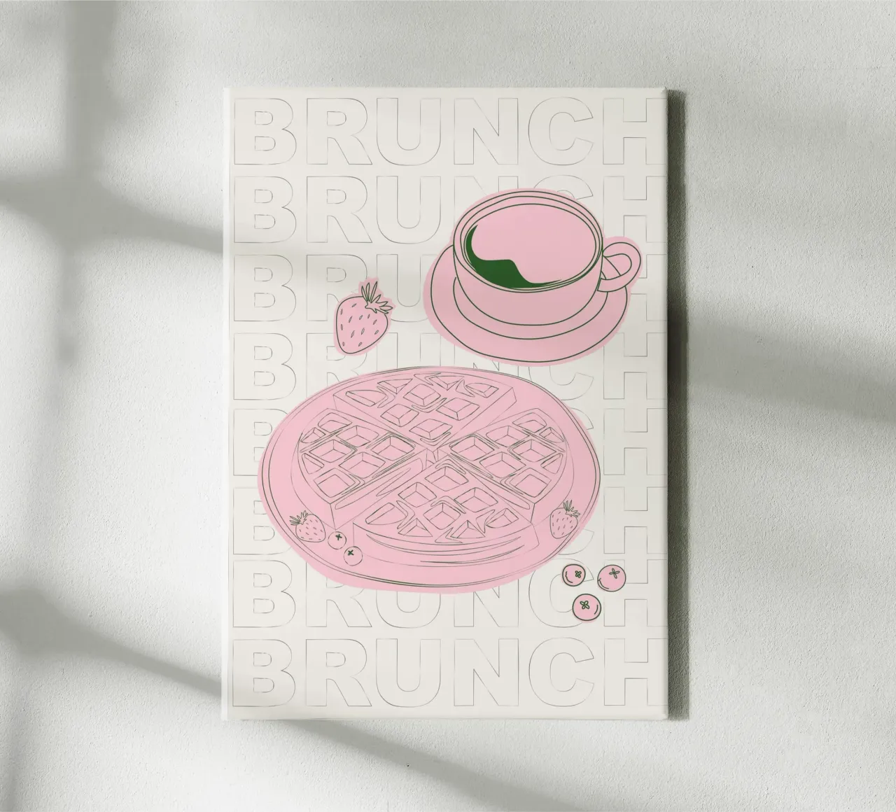Waffles tela con Cornice a cassetta da Sunday Brunches