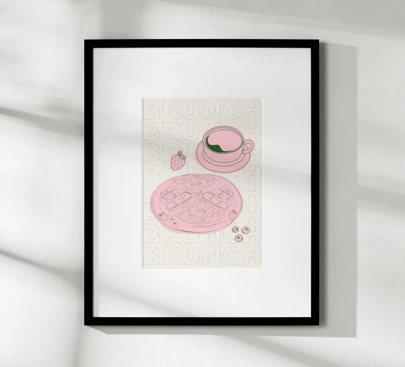 Waffles poster van Sunday Brunches