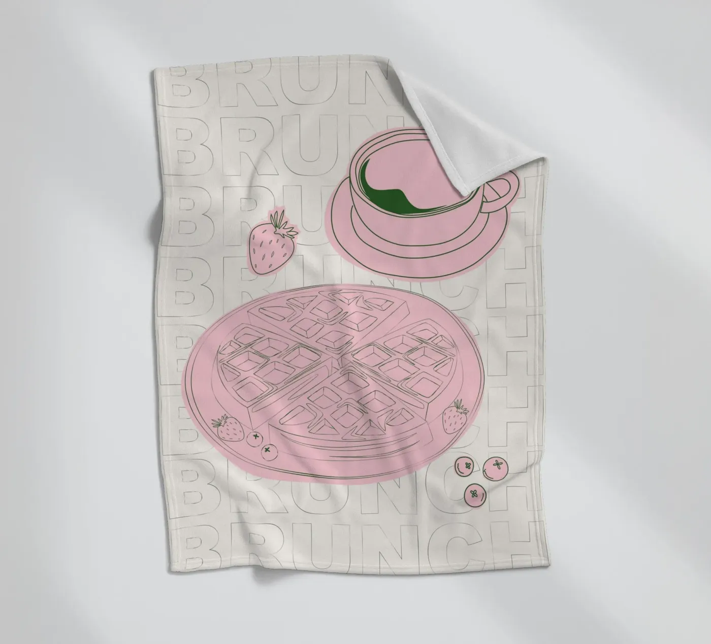 Waffles Fleecedecke von Sunday Brunches