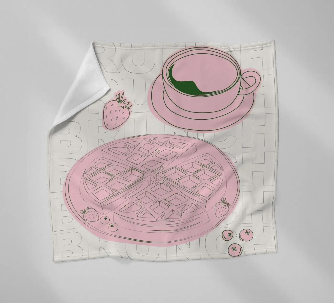 Waffles Fleecedecke von Sunday Brunches