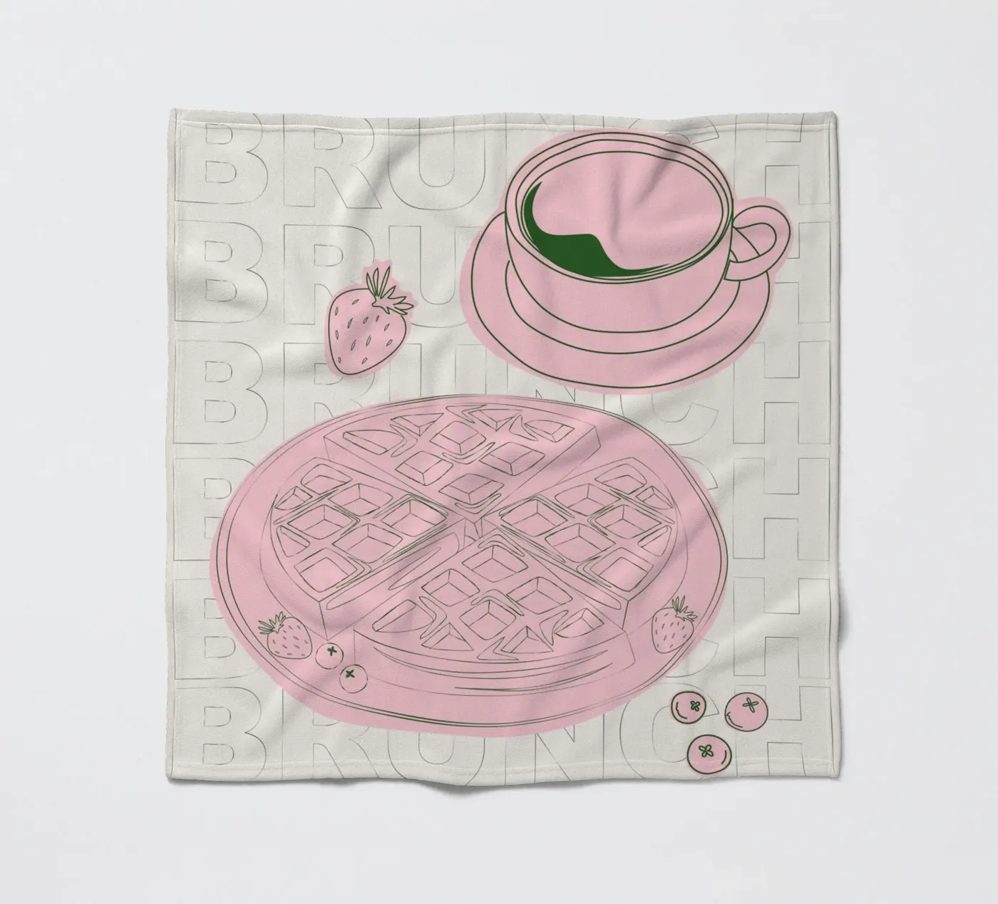 Waffles Fleecedecke von Sunday Brunches