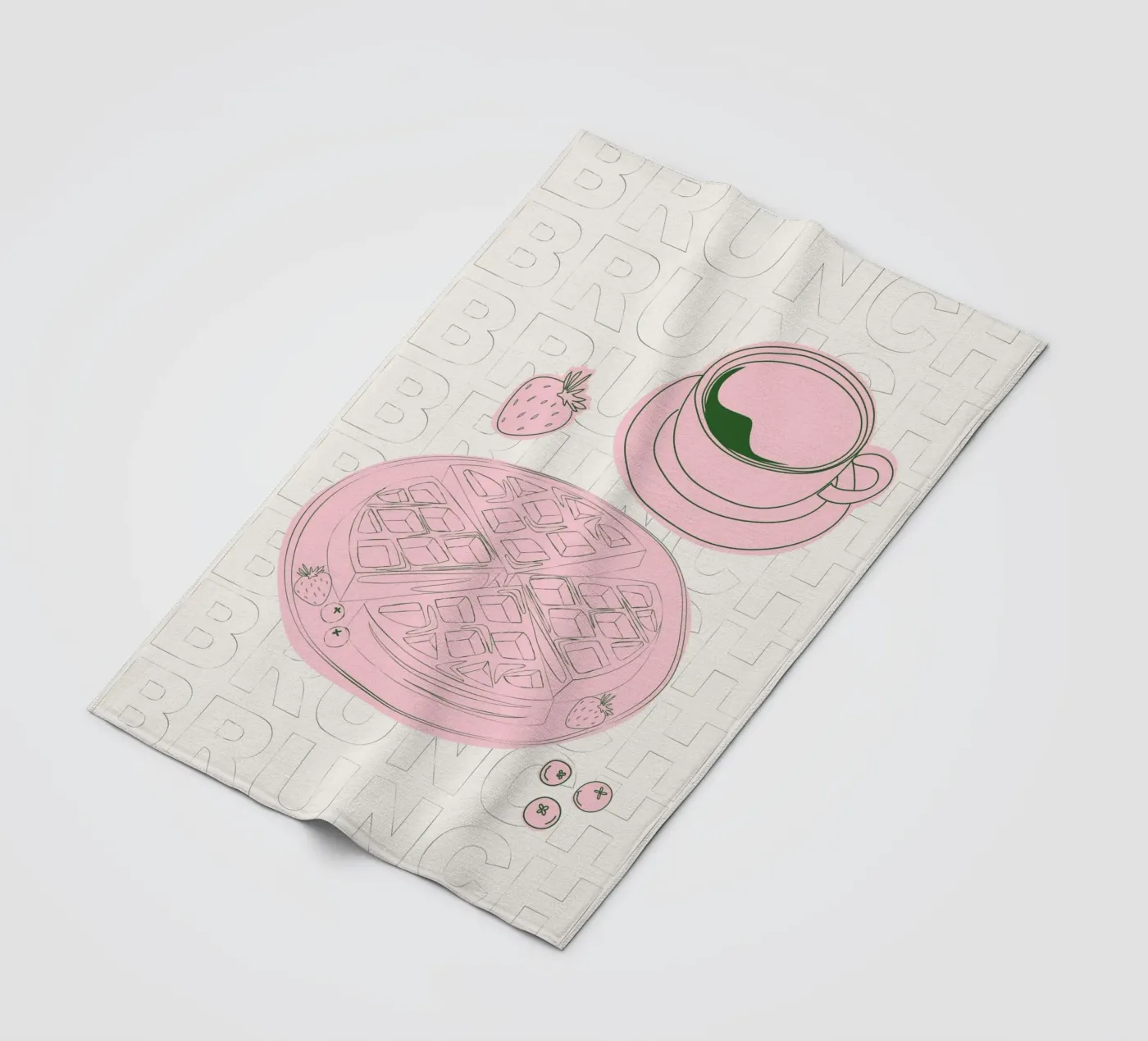 Waffles Fleecedecke von Sunday Brunches