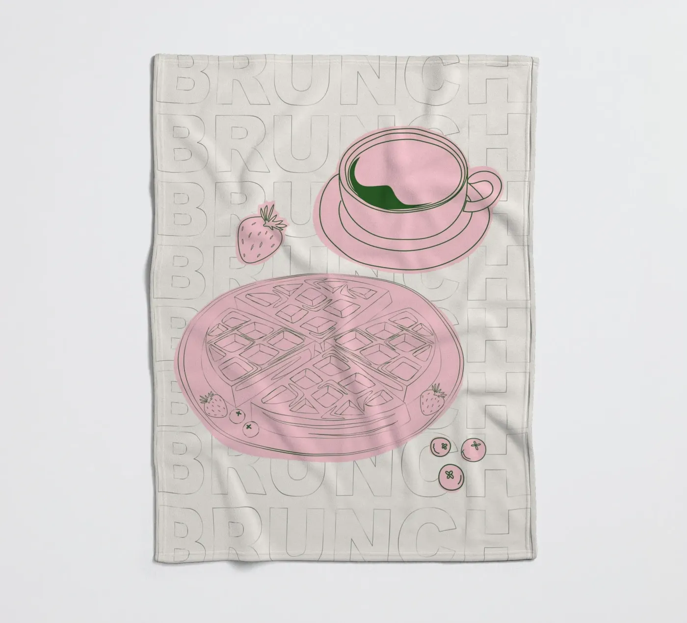 Waffles Fleecedecke von Sunday Brunches