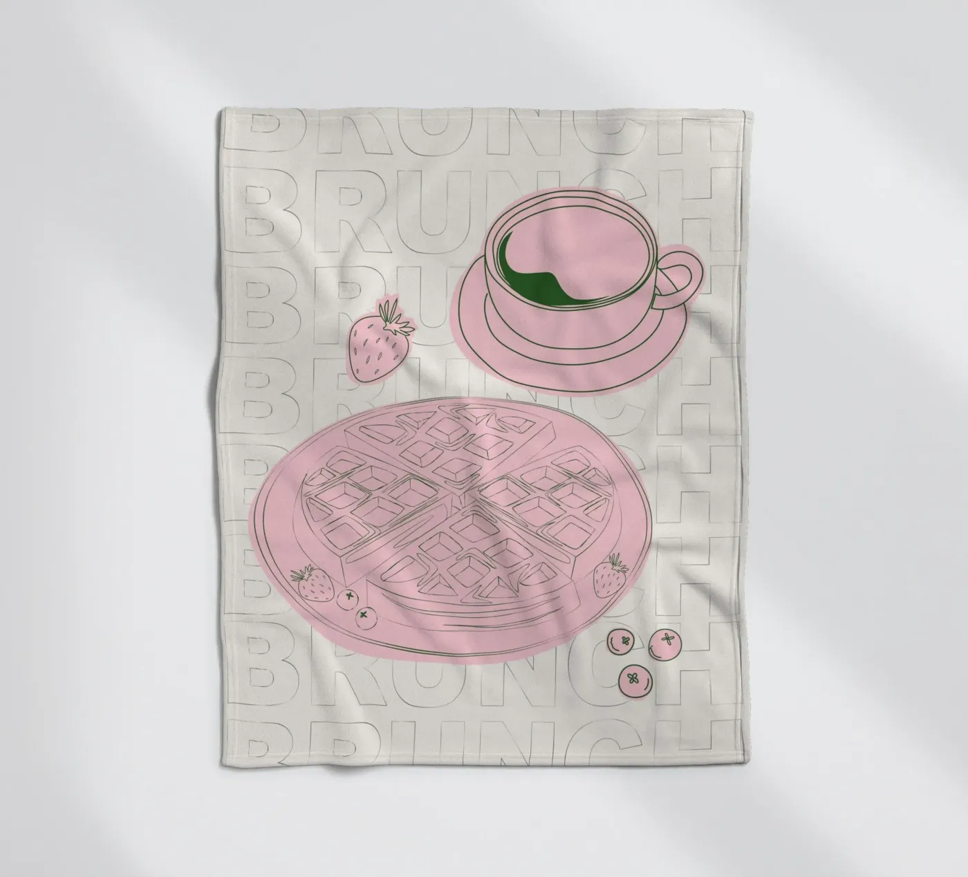 Waffles Fleecedecke von Sunday Brunches