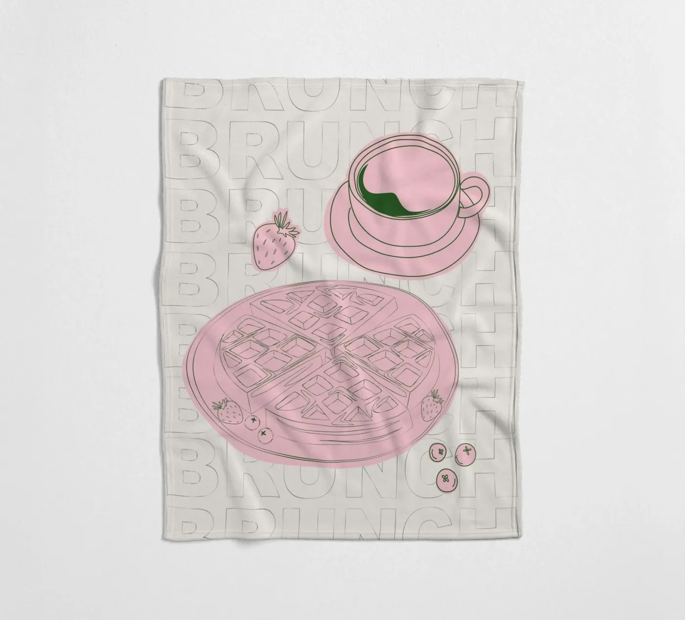 Waffles Fleecedecke von Sunday Brunches