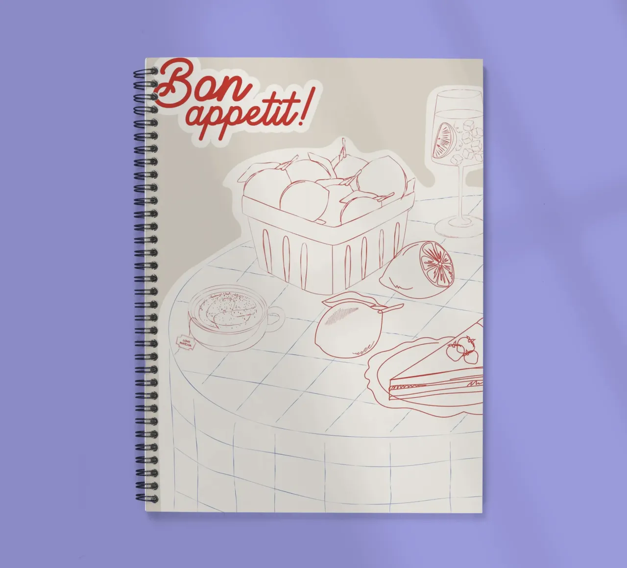 Bon Appetit! spiral notebook by Sunday Brunches