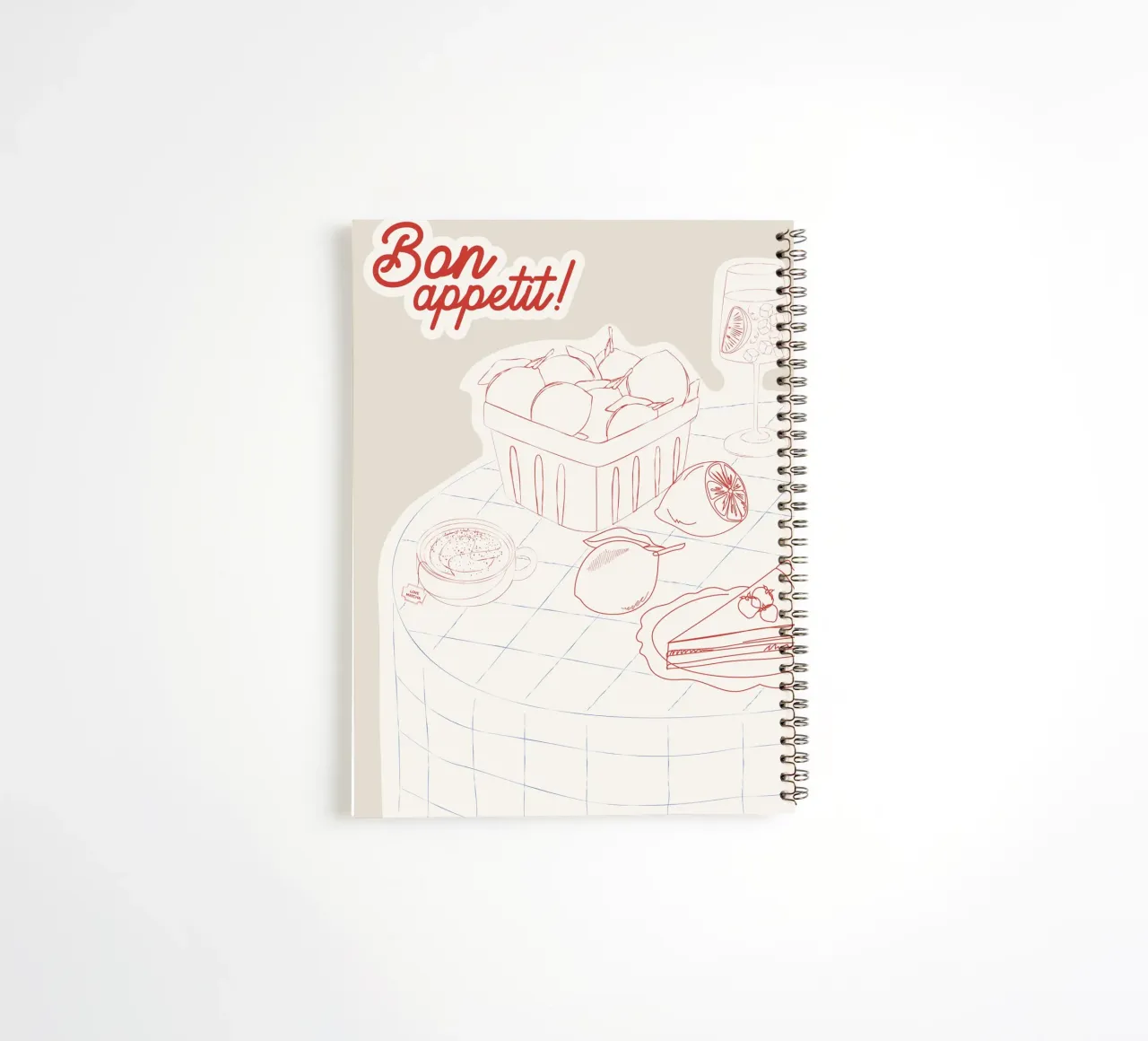 Bon Appetit! spiral notebook by Sunday Brunches