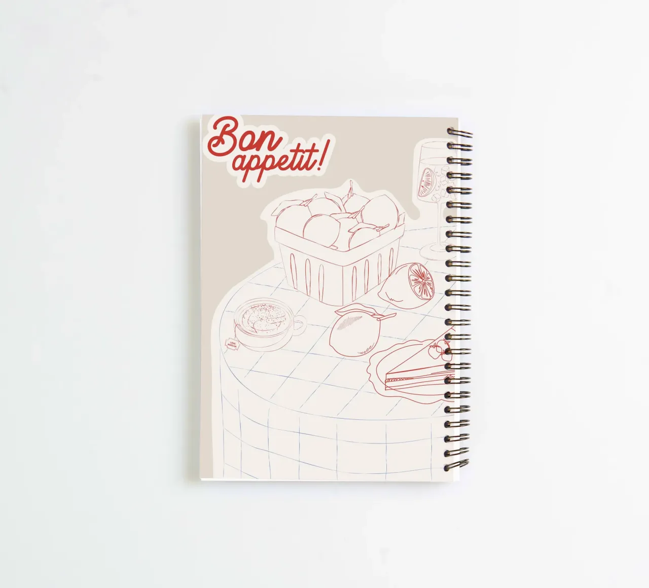 Bon Appetit! spiral notebook by Sunday Brunches
