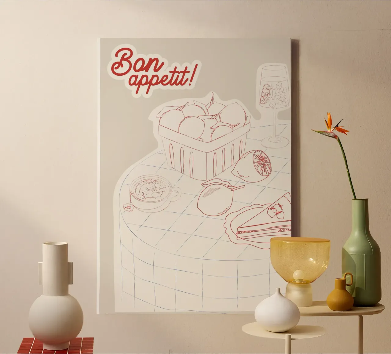 Bon Appetit! canvas by Sunday Brunches