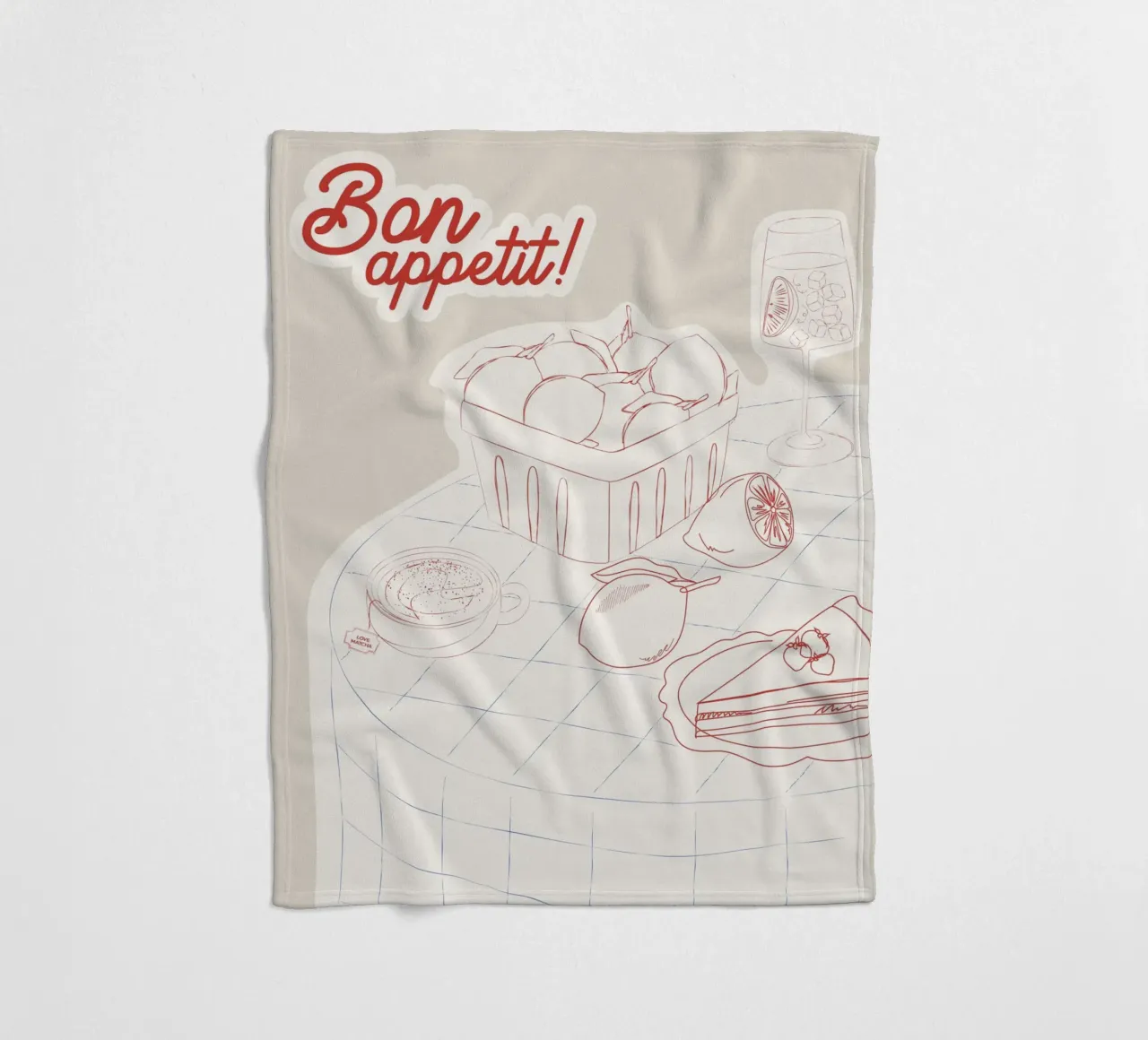 Bon Appetit! coperta in pile da Sunday Brunches