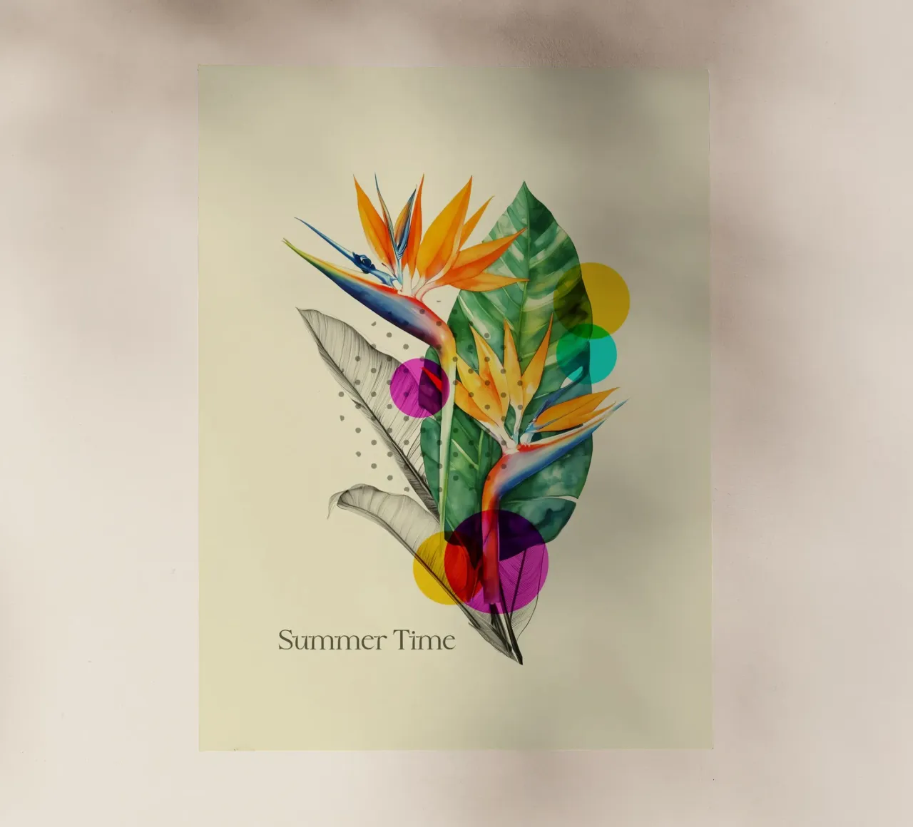 Tropical Pop: Summer Time Bloom pellicola backlit da Indigo Rain
