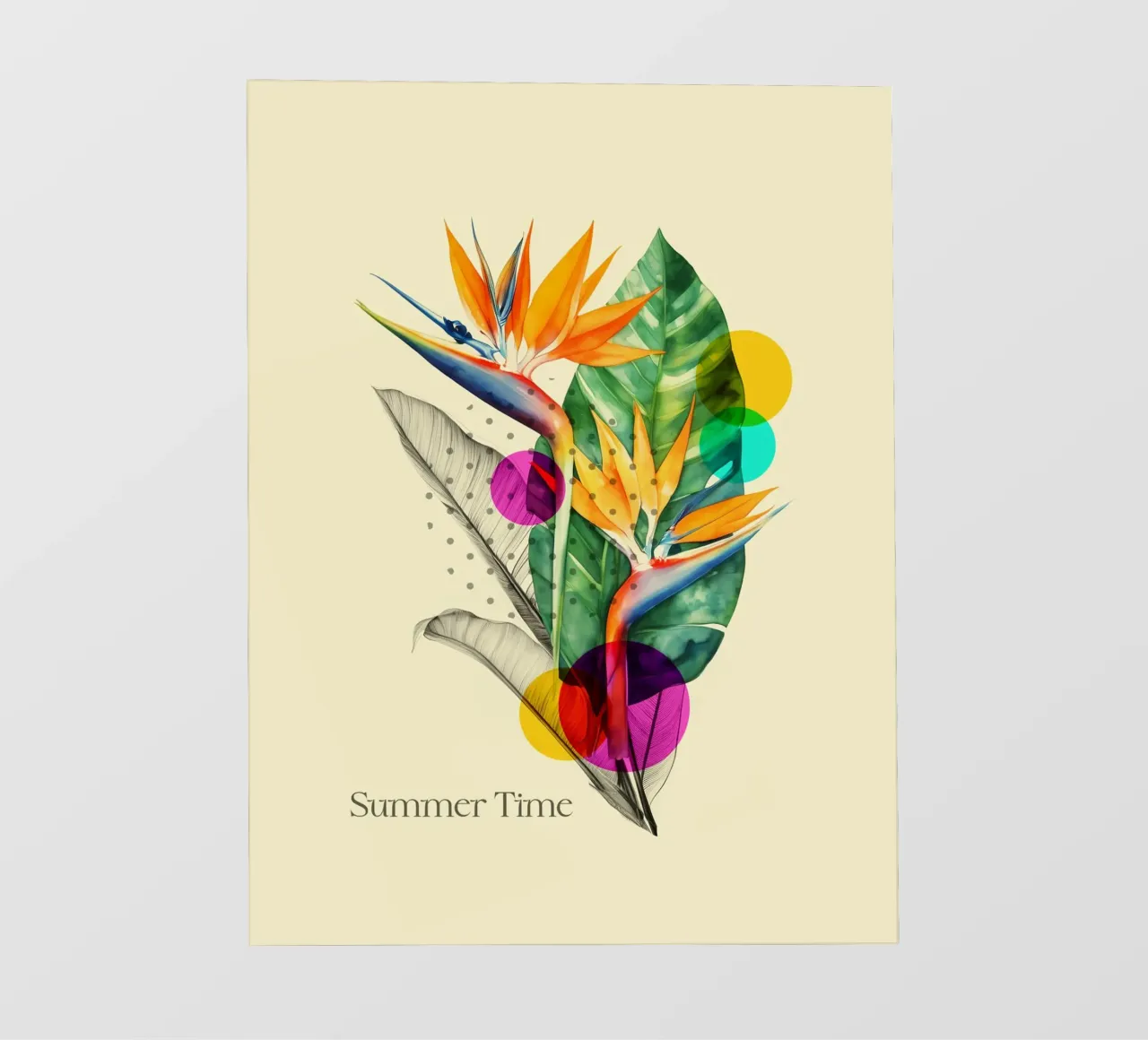 Tropical Pop: Summer Time Bloom pellicola backlit da Indigo Rain