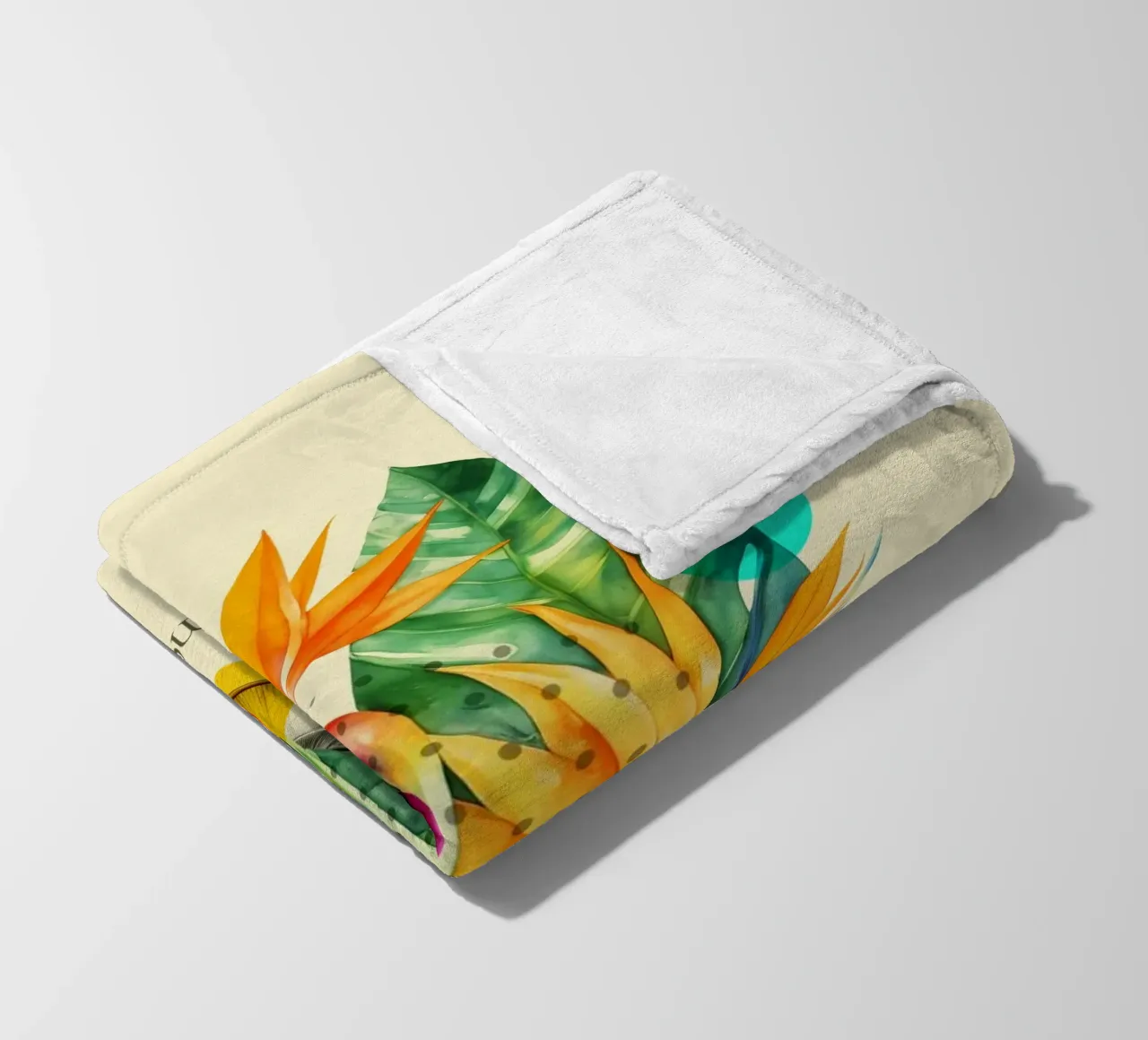 Tropical Pop: Summer Time Bloom coperta in pile da Indigo Rain